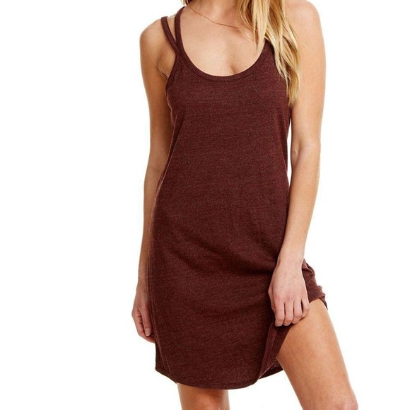 NWT CHASER Triblend Jersey Strappy XBack Dress, M - Picture 4 of 6